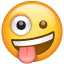 Emoji risada maluca U+1F92A Emoji risada maluca U+1F92A