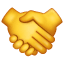 Emoji apertando as mãos U+1F91D Emoji apertando as mãos U+1F91D