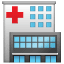 Emoji hospital U+1F3E5 Emoji hospital U+1F3E5