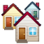 Emoji casas residenciais U+1F3D8