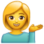 Emoji mulher de informação U+1F481 Emoji mulher de informação U+1F481