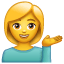 Emoji mulher de informação U+1F481