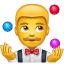 malabarista emoji U+1F939 malabarista emoji U+1F939