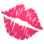 Emoji marca de beijo U+1F48B