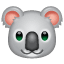 Smiley coala U+1F428 Smiley coala U+1F428