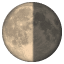 Lua quarto minguante U+1F317 Lua quarto minguante U+1F317