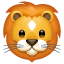 Emoji leão U+1F981 Emoji leão U+1F981