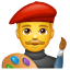 pintor emoji U+1F468 U+1F3A8 pintor emoji U+1F468 U+1F3A8