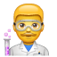 cientista homem emoji U+1F468 U+1F52C