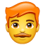 Homem ruivo U+1F468 U+1F9B0 Homem ruivo U+1F468 U+1F9B0