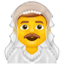 Emoji homem com véu U+1F470 U+2642 Emoji homem com véu U+1F470 U+2642