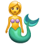 Emoji sereia U+1F9DC Emoji sereia U+1F9DC