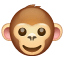 Carinha de macaco whatsapp U+1F435