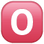 Símbolo do botão 0 U+1F17E Símbolo do botão 0 U+1F17E