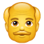 Emoji homem idoso U+1F474 Emoji homem idoso U+1F474