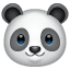 Emoji panda whatsapp U+1F43C