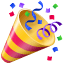 Emoji lança confete U+1F389 Emoji lança confete U+1F389