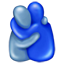 Emoji de pessoas se abraçando U+1FAC2 Emoji de pessoas se abraçando U+1FAC2