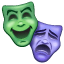 Emoji máscaras U+1F3AD Emoji máscaras U+1F3AD