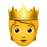 Pessoa com emoticon da coroa U+1FAC5 Pessoa com emoticon da coroa U+1FAC5