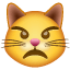 Carinha gato bravo U+1F63E Carinha gato bravo U+1F63E