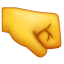 Emoji punho fechado direita U+1F91C