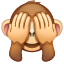 Macaco mão face U+1F648