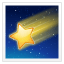 Emoji estela cadente U+1F320 Emoji estela cadente U+1F320
