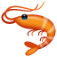 Emoji de camarão U+1F990 Emoji de camarão U+1F990