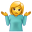 Emoji encolhendo ombros U+1F937 Emoji encolhendo ombros U+1F937