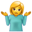 Emoji encolhendo ombros U+1F937