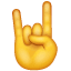 Emoji mão chifre U+1F918 Emoji mão chifre U+1F918