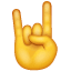 Emoji mão chifre U+1F918