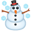 Emoji boneco de neve floco de neve U+2603 Emoji boneco de neve floco de neve U+2603