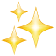 Emoji três estrelas U+2728 Emoji três estrelas U+2728