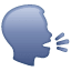 Emoji cabeça falando U+1F5E3