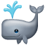Emoji de baleia respirando U+1F433 Emoji de baleia respirando U+1F433