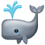 Emoji de baleia respirando U+1F433