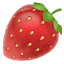 Emoji morango U+1F353 Emoji morango U+1F353
