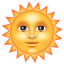 Sol com rosto U+1F31E Sol com rosto U+1F31E