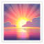 Emoji do nascer do sol U+1F305 Emoji do nascer do sol U+1F305