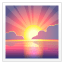 Emoji do nascer do sol U+1F305