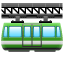 Emoji de trem suspenso U+1F69F Emoji de trem suspenso U+1F69F