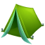 Emoji de tenda U+26FA