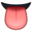 Emoji língua U+1F445 Emoji língua U+1F445