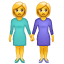 Emoji duas mulheres dando as mãos U+1F46D Emoji duas mulheres dando as mãos U+1F46D