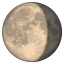 Lua minguante U+1F316 Lua minguante U+1F316