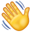 Emoji mão acenando U+1F44B