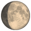 Emoji da lua crescente U+1F314