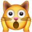 Carinha gato exausto U+1F640 Carinha gato exausto U+1F640